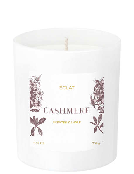 ÉCLAT CASHMERE kvapo parfumuota sojų vaško žvakė 280g.