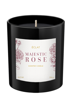 ÉCLAT MAJESTIC ROSE kvapo parfumuota sojų vaško žvakė 280g.