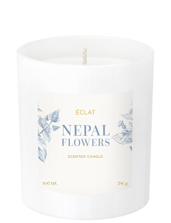 ÉCLAT NEPAL FLOWERS kvapo parfumuota sojų vaško žvakė 280g.